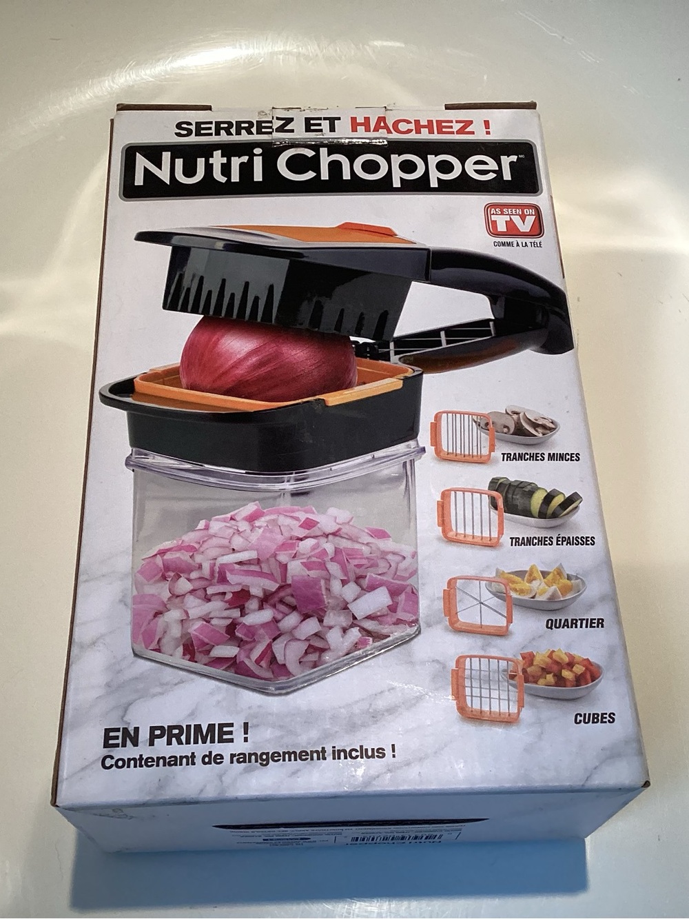 Manual Food Chopper - Black and Orange